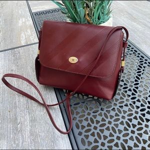 Authentic Vintage Gucci Crossbody Leather Red